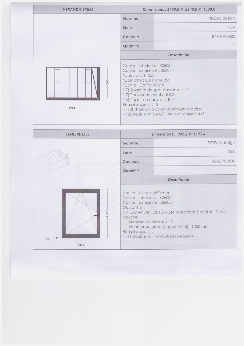 Véranda en kit avec porte coulissante