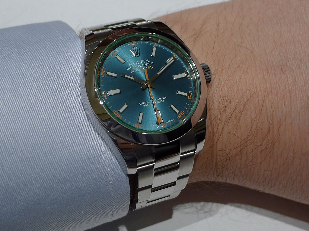 rolex milgauss blue price