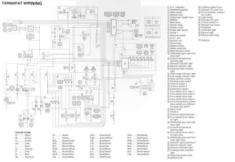 wire diagram of 06 660 dash