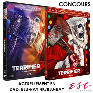 Tentez de gagner un combo BLU-RAY 4K/BLU-RAY de Terrifier 3